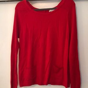 Red cotton sweater